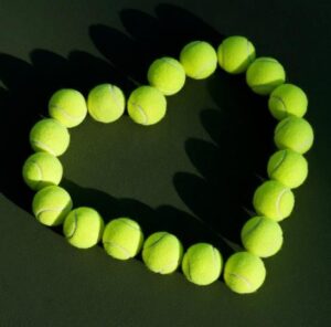 Heart Shape from Tennis Balls, Pinterest