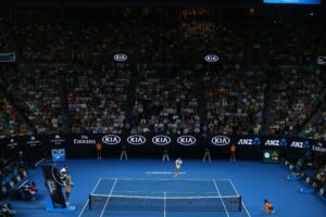 Display of Sponsors During Tennis Match