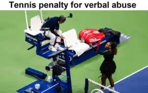 Tennis Penalty For Verbal Abuse