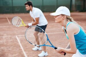 Playing Tennis 