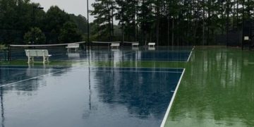 Do Tennis Courts Dry Fast